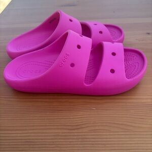 Crocs Pink Slide Sandals